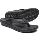 MEGNYA Comfortable Walking Flip Flops Women, Orthopedic Sandals with Arch Support, Flat Feet Pain Relief Sandals
