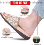MEGNYA Orthopedic Slides Sandals for Women, Comfortable Plantar Fasciitis Sandals for Flat Feet, High Arch Support Walking Sandals with Adjustable Straps - Image 9