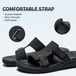 MEGNYA Comfortable Women's Walking Sandals, Arch Support Slides for Plantar Fasciitis Flat Feet, Casual Adjustable Strap Sandals for Orthopedic - Image 4