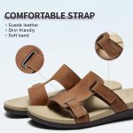MEGNYA Comfortable Women's Walking Sandals, Arch Support Slides for Plantar Fasciitis Flat Feet, Casual Adjustable Strap Sandals for Orthopedic - Image 12