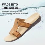 MEGNYA Comfortable Women's Walking Sandals, Arch Support Slides for Plantar Fasciitis Flat Feet, Casual Adjustable Strap Sandals for Orthopedic - Image 16