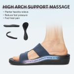 MEGNYA Comfortable Women's Walking Sandals, Arch Support Slides for Plantar Fasciitis Flat Feet, Casual Adjustable Strap Sandals for Orthopedic - Image 19