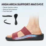 MEGNYA Comfortable Women's Walking Sandals, Arch Support Slides for Plantar Fasciitis Flat Feet, Casual Adjustable Strap Sandals for Orthopedic - Image 27