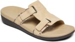 MEGNYA Comfortable Women's Walking Sandals, Arch Support Slides for Plantar Fasciitis Flat Feet, Casual Adjustable Strap Sandals for Orthopedic - Image 33