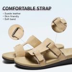 MEGNYA Comfortable Women's Walking Sandals, Arch Support Slides for Plantar Fasciitis Flat Feet, Casual Adjustable Strap Sandals for Orthopedic - Image 36