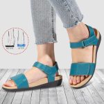 MEGNYA Comfortable Arch Support Walking Sandals for Women, Plantar Fasciitis Slides with Soft Straps, Orthotic Sandals with Anti Slip Lightweight Sole - Image 2