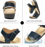 MEGNYA Comfortable Arch Support Walking Sandals for Women, Plantar Fasciitis Slides with Soft Straps, Orthotic Sandals with Anti Slip Lightweight Sole - Image 10