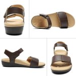 MEGNYA Comfortable Arch Support Walking Sandals for Women, Plantar Fasciitis Slides with Soft Straps, Orthotic Sandals with Anti Slip Lightweight Sole - Image 27