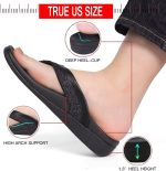 MEGNYA Comfortable Walking Flip Flops Women, Orthopedic Sandals with Arch Support, Flat Feet Pain Relief Sandals - Image 3