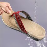 MEGNYA Orthopeic Walking Sandals with Arch Support, Plantar Fasciitis Flip Flops for Flat Feet, Comfortable Cushioned Foam Slipeper for Beach Summer - Image 16