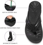 MEGNYA Orthopeic Walking Sandals with Arch Support, Plantar Fasciitis Flip Flops for Flat Feet, Comfortable Cushioned Foam Slipeper for Beach Summer - Image 19