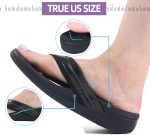 MEGNYA Orthopeic Walking Sandals with Arch Support, Plantar Fasciitis Flip Flops for Flat Feet, Comfortable Cushioned Foam Slipeper for Beach Summer - Image 21