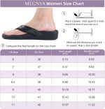 MEGNYA Orthopeic Walking Sandals with Arch Support, Plantar Fasciitis Flip Flops for Flat Feet, Comfortable Cushioned Foam Slipeper for Beach Summer - Image 22