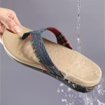 MEGNYA Orthopeic Walking Sandals with Arch Support, Plantar Fasciitis Flip Flops for Flat Feet, Comfortable Cushioned Foam Slipeper for Beach Summer - Image 32