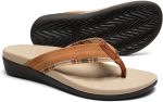 MEGNYA Orthopeic Walking Sandals with Arch Support, Plantar Fasciitis Flip Flops for Flat Feet, Comfortable Cushioned Foam Slipeper for Beach Summer - Image 33