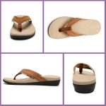 MEGNYA Orthopeic Walking Sandals with Arch Support, Plantar Fasciitis Flip Flops for Flat Feet, Comfortable Cushioned Foam Slipeper for Beach Summer - Image 36