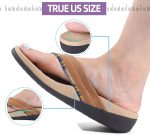 MEGNYA Orthopeic Walking Sandals with Arch Support, Plantar Fasciitis Flip Flops for Flat Feet, Comfortable Cushioned Foam Slipeper for Beach Summer - Image 37