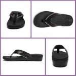 MEGNYA Orthopeic Walking Sandals with Arch Support, Plantar Fasciitis Flip Flops for Flat Feet, Comfortable Cushioned Foam Slipeper for Beach Summer - Image 44
