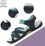 MEGNYA Comfortable Hiking Sandals for Womens, Classic Sport Walking Sandals with Adjustable Straps, Casual Summer Athletic Sandals for Trekking, Camping, Trip - Image 15