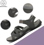 MEGNYA Comfortable Hiking Sandals for Womens, Classic Sport Walking Sandals with Adjustable Straps, Casual Summer Athletic Sandals for Trekking, Camping, Trip - Image 23