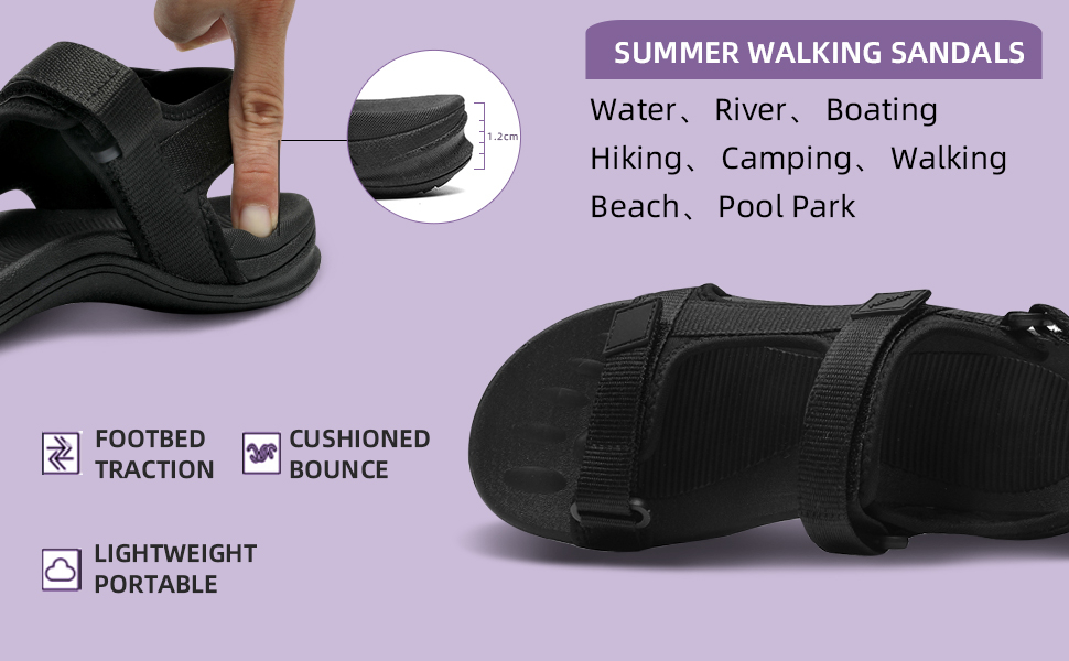 MEGNYA Comfortable Hiking Sandals for Women