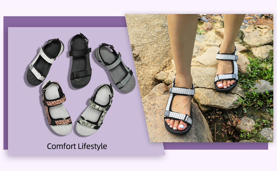 MEGNYA Comfortable Hiking Sandals for Women