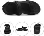 MEGNYA Comfortable Walking Sandals for Womens, Waterfront Sport Hiking Sandals with Adjustable Straps for Camping, Casual Athletic Sandals for Outdoor Active - Image 3