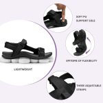 MEGNYA Comfortable Walking Sandals for Womens, Waterfront Sport Hiking Sandals with Adjustable Straps for Camping, Casual Athletic Sandals for Outdoor Active - Image 4