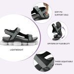 MEGNYA Comfortable Walking Sandals for Womens, Waterfront Sport Hiking Sandals with Adjustable Straps for Camping, Casual Athletic Sandals for Outdoor Active - Image 36