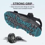 MEGNYA Mens Comfortable Walking Sandals, Soft Sports Hiking Sandals with Three Adjustable Hook And Loop Straps, Casual Athletic Sandals for Outdoor Active Camping - Image 5