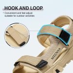 MEGNYA Mens Comfortable Walking Sandals, Soft Sports Hiking Sandals with Three Adjustable Hook And Loop Straps, Casual Athletic Sandals for Outdoor Active Camping - Image 13