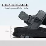 MEGNYA Mens Comfortable Walking Sandals, Soft Sports Hiking Sandals with Three Adjustable Hook And Loop Straps, Casual Athletic Sandals for Outdoor Active Camping - Image 21