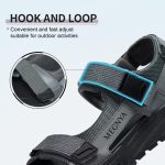 MEGNYA Mens Comfortable Walking Sandals, Soft Sports Hiking Sandals with Three Adjustable Hook And Loop Straps, Casual Athletic Sandals for Outdoor Active Camping - Image 22