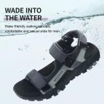 MEGNYA Mens Comfortable Walking Sandals, Soft Sports Hiking Sandals with Three Adjustable Hook And Loop Straps, Casual Athletic Sandals for Outdoor Active Camping - Image 26