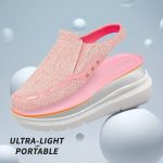 MEGNYA Comfortable Casual Loafers for Women with Memory Foam Insole, Walking Cushioned Slip On Shoes Outdoor, Lightweight Breathable Mules Clogs for Vacation - Image 32