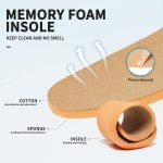 MEGNYA Comfortable Casual Loafers for Women with Memory Foam Insole, Walking Cushioned Slip On Shoes Outdoor, Lightweight Breathable Mules Clogs for Vacation - Image 36