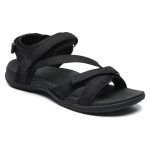 MEGNYA Womens Lightweight Non-Slip Sandals for Walking, Summer Outside Hiking Sandals with Adjustable Hook and Loop Straps