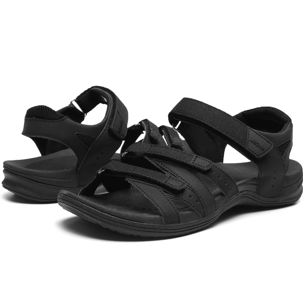 HW10 MEGNYA Comfortable Hiking Sandals for Womens, Classic Sport Walking Sandals with Adjustable Straps, Casual Summer Athletic Sandals for Trekking, Camping, Trip - Image 1