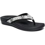 MEGNYA Womens Orthotic Flip Flops, Plantar Fasciitis Sandals for Flat Feet with Arch Support Thong Style Flip Flops, Comfortable Walking Sandals for Beach, Vacation
