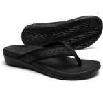 MEGNYA Women Orthopedic Sandals with Arch Support, Plantar Fasciitis Flip Flops for Flat Feet, Comfortable Cushioned Foam Slipeper for Outdoor Beach