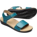 MEGNYA Comfortable Arch Support Walking Sandals for Women, Plantar Fasciitis Slides with Soft Straps, Orthotic Sandals with Anti Slip Lightweight Sole