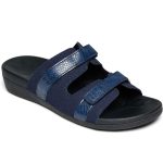 MEGNYA Women Comfortable Walking Sandals with Arch Support, Plantar Fasciitis Slides for Flat Feet Relieve, Orthopedic Sandals with Adjustable Straps